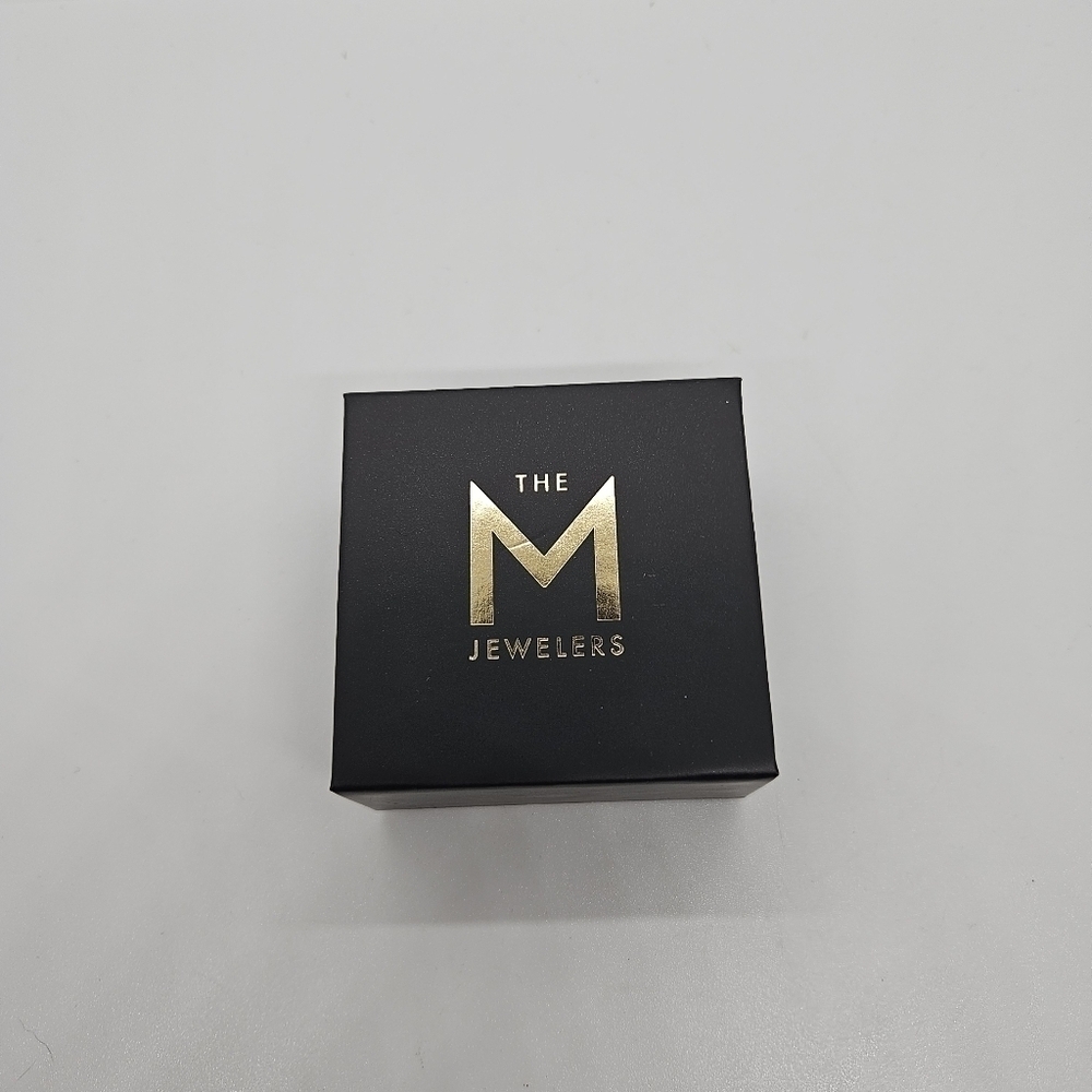 The M Jewelers Gold Wash Sterling Silver Crystal Rectangle Pendant Necklace — image 4 of 7